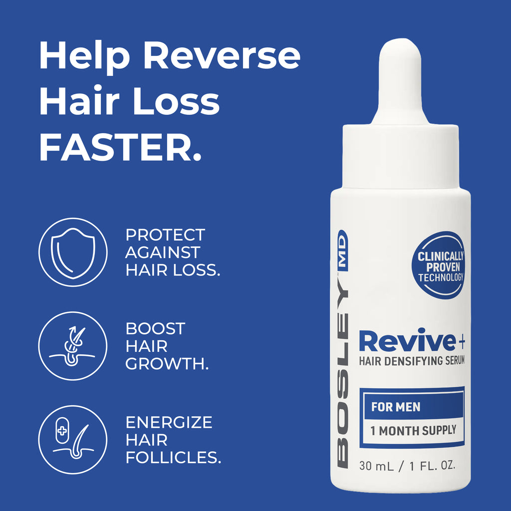 Help reverse hair loss faster with Revive+ Hair Densifying Serum for Men One Month Supply