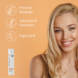Revive Color Safe. Prevents breakage. Volumizes and nourishes. Fights DHT.