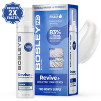 BosleyMD Revive+ Densifying Foam for Men Two Month Supply.