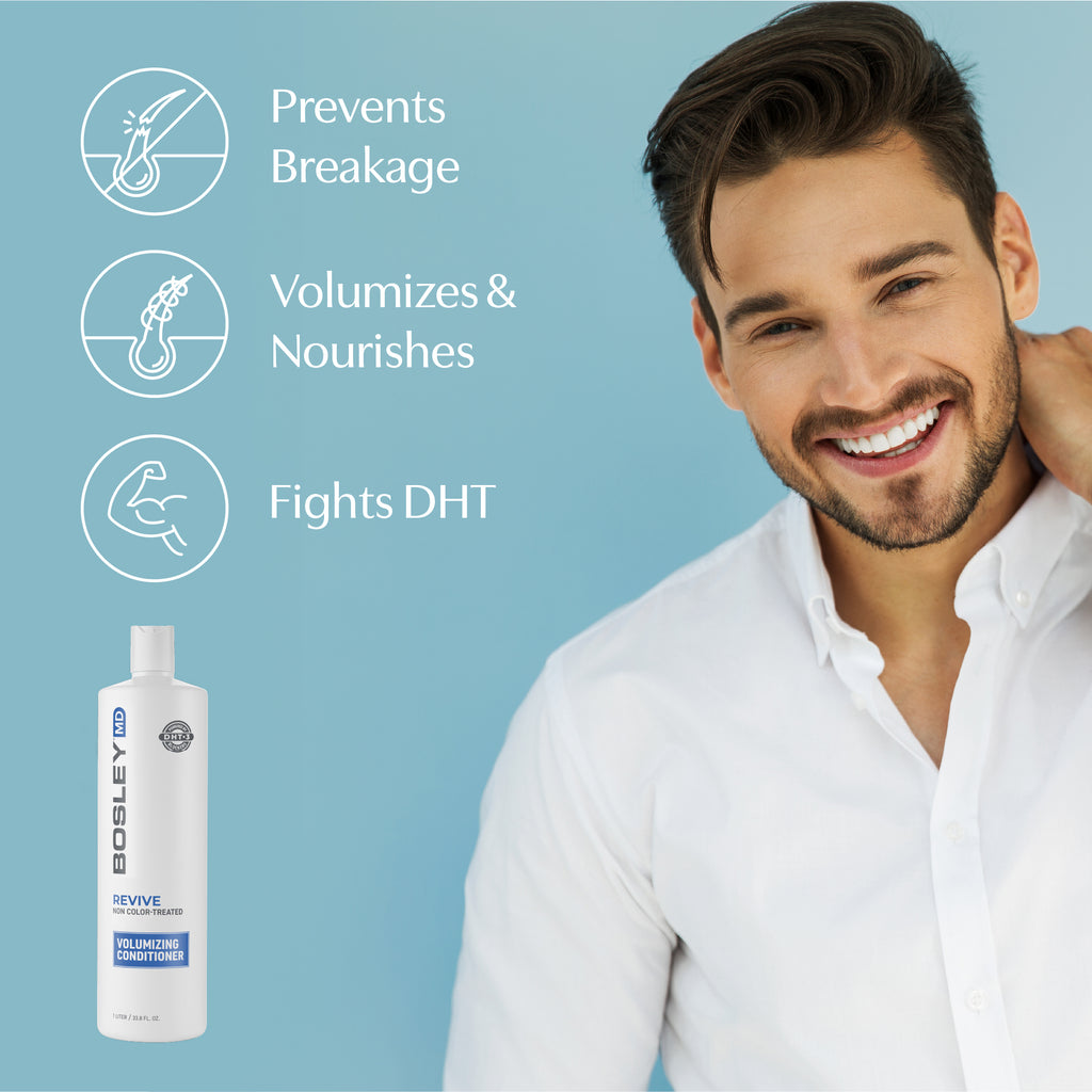 Revive Non Color-Treated Volumizing Conditioner. Prevents breakage, volumizes and nourishes, and fights DHT.